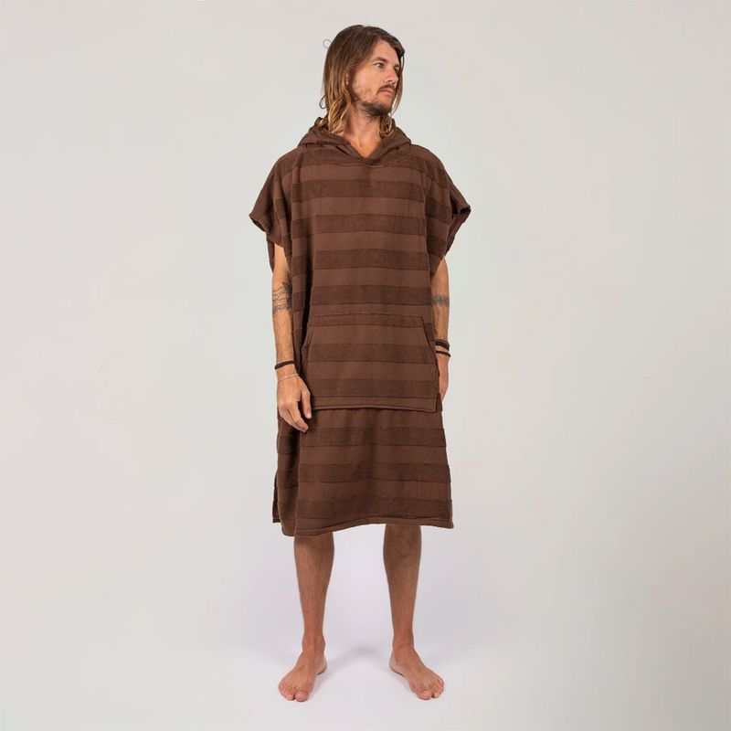 O&E - Layz Skifteponcho med hette