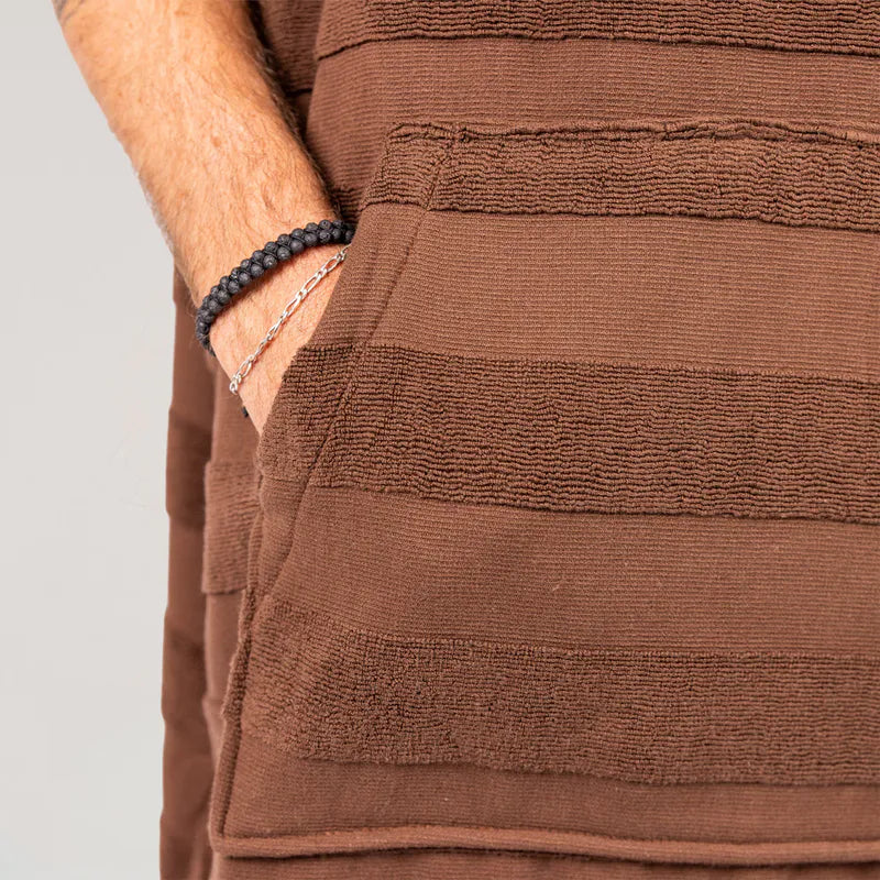 O&E - Layz Skifteponcho med hette